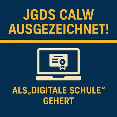 Calwer Johann-Georg-Doertenbach-Schule erhält Auszeichnung als „Digitale Schule“